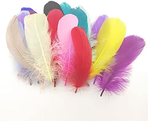 Oyalma 100pcs/lote colorido penas de festa criam penas de ganso natural para penas de casamento branco