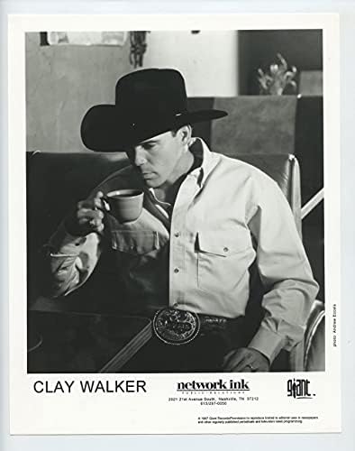 Clay Walker Photo Original Vintage 1977 Promoção de publicidade Giant Records