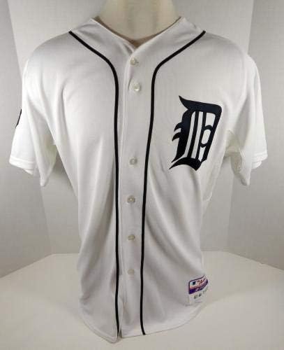 2011 Detroit Tigers Andy Oliver 43 Jogo emitiu White Jersey Sparky Anderson P - Jogo usou camisas MLB
