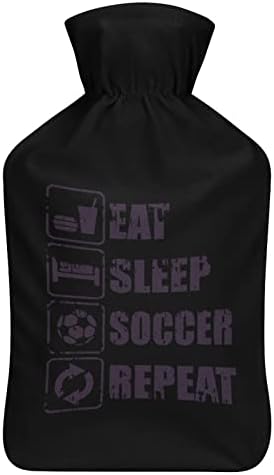 Coma futebol do sono Repita o saco de água quente com cobertura 1L de injeção de borracha garrafas de água quente