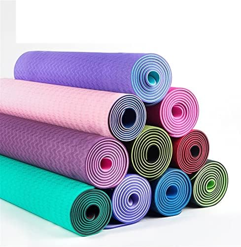 JJ Yyds Yoga Mat Fitness de duas cores Conjunto de três peças de dupla face não deslize Pilates-dançarino
