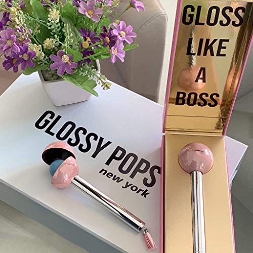 Pops brilhantes Clear Lip Balm & Gloss Combo | Blue Havana Special Edition Box | Lollipop Scent - 1