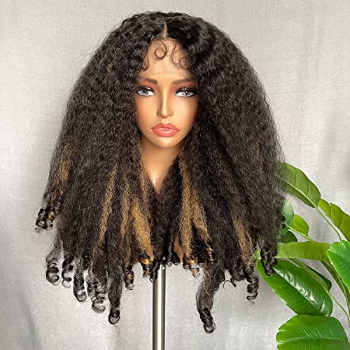 Soku Short Afro Curly Lace Front peruca sintética perucas retas sintéticas com extremidades encaracoladas