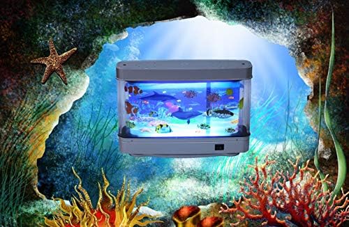 LightAhead Artificial Tropical Fish Dolphin Aquarium lâmpada decorativa Oceano virtual em movimento