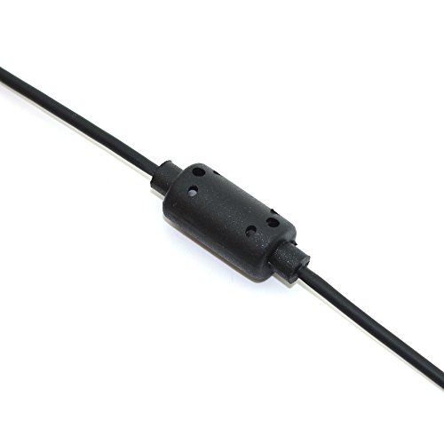 Cinpel Substituição Talkback Puck Cable de 2,5 mm a 2,5 mm para o fone de ouvido para Xbox 360 Black