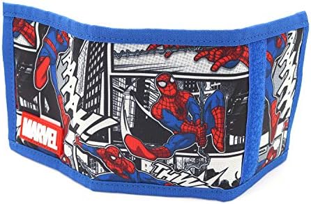 Bezano Marvel Avengers Spider Man Super Comics Trifold Light carteira para meninos crianças crianças,