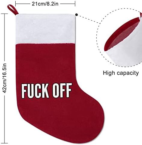 Foda -se de meias penduradas no Natal Meia de Papai Noel para decorações de árvores de Natal Gifts Gifts