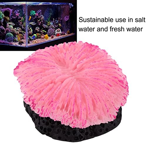 Ornamento de coral de silicone shanrya, elástico, uso sustentável, uso de aquário de paisagismo