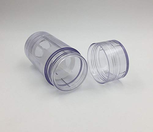 Recipientes de desodorantes de 1 onça de torção, 5 pcs claros de desodorantes vazios Tubos de baleques labiais
