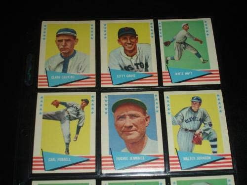 1961 Fleer Baseball Lote de diferentes - Condição geral: Ex para NM - Conjuntos de jogadores de beisebol