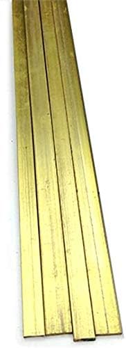 Placa de latão Haoktsb Folha de latão quadrado Barra plana linha bastão placa de cobre Metal Metal