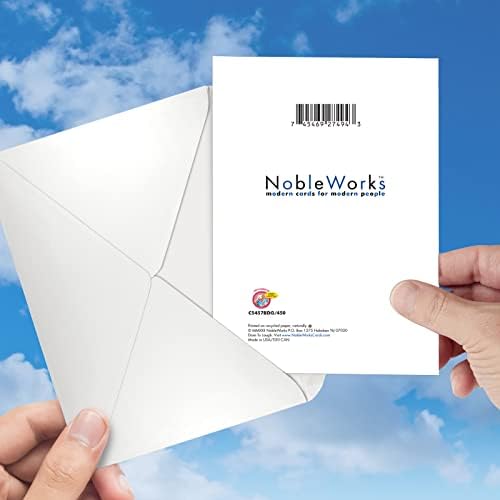 Nobleworks Humorororistic Valentine's Day Greeting Card com envelope de 5 x 7 polegadas nunca