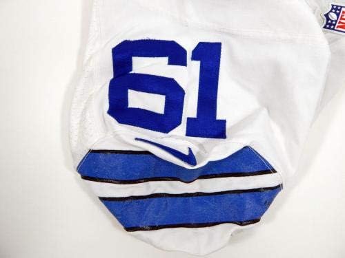 2013 Dallas Cowboys Ryan Mack 61 Jogo emitido White Jersey - Jerseys não assinados da NFL usada