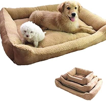 Tapetes de cama de cães de algodão - cobertores de cachorro para cães grandes - lavável lã quente