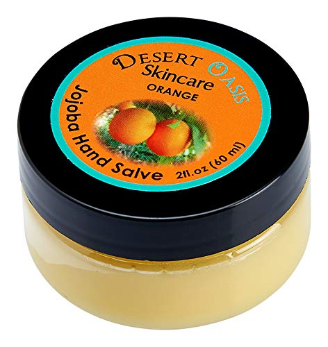 Salva de mão laranja com mais de 50% de óleo Jojoba. natural com cera de abelha e óleo de abacate.
