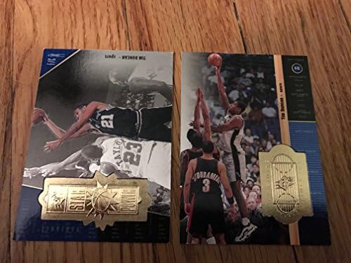 Lote de - 1998-1999 NBA Upper Deck SPX Cartões de Tim Duncan, Cartão de Radiance Finito SPX 2199/5000 68 e