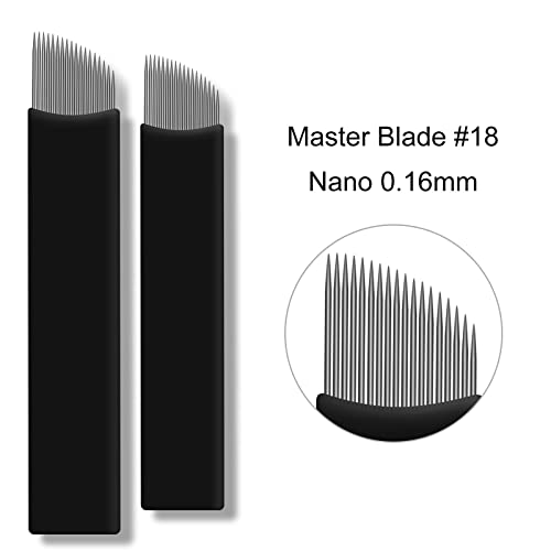 50pcs Microblading Blade 18 Nano 0,16mm Crie lindos movimentos de cabelo