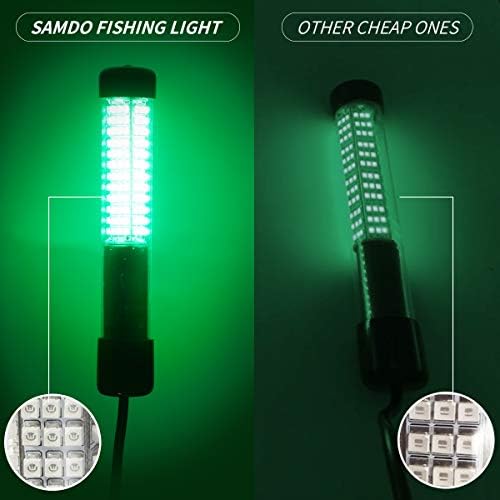 SAMDO IP68 12V LED LIGHT LUZ DE PESCA DE 1080 LUMENS Atraindo luz, luz noturna de pesca 10,8w