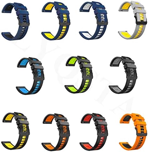Daikmz 22mm de pulseira de pulseira para Garmin Venu 2/Vivoactive 4 Smartwatch Silicone WatchBand