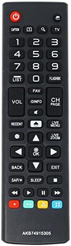 Substituição 55UH6550 -UB TV Remote Control para TV LG - Compatível com AKB74915374 LG TV Remote