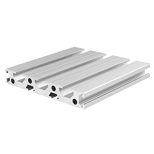 Mssoomm 1 pacote 15100 Extrusão de alumínio Comprimento do perfil 70,87 polegadas / 1800 mm Silver, 15 x