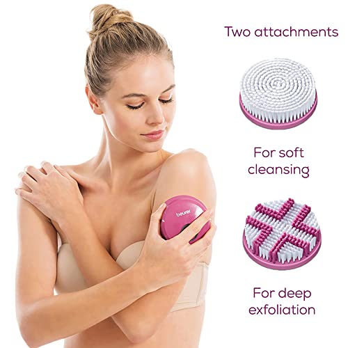 Bedido FC55 Palavro corporal, escova de corpo elétrico para esfoliação e massagem, escova de limpeza