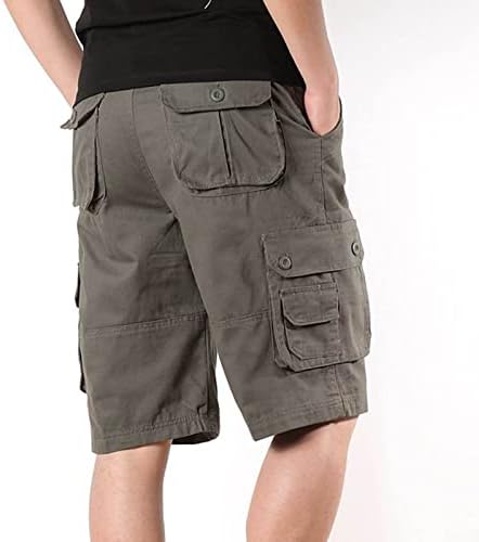 Meioilce mass verão ao ar livre de golfe casual shorts de carga relaxada Multi Pockets