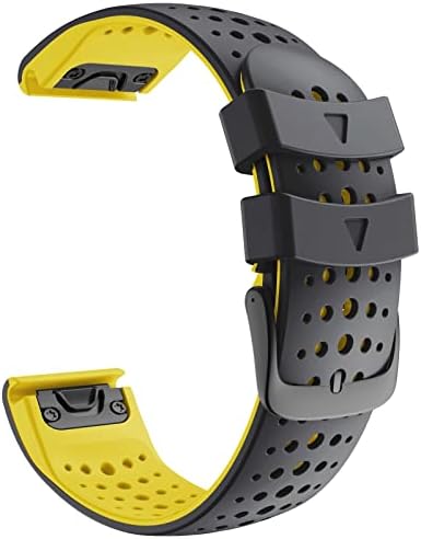 Schik RELE elevão EasyFit Silicone Watch Band WristStrap para Garmin Fenix ​​7x 7 6x Pro 5 5x Plus 935 Smartwatch