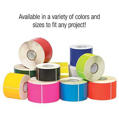 Tape Logic® Inventory Retângulo, 3 x 6, branco, 250/roll