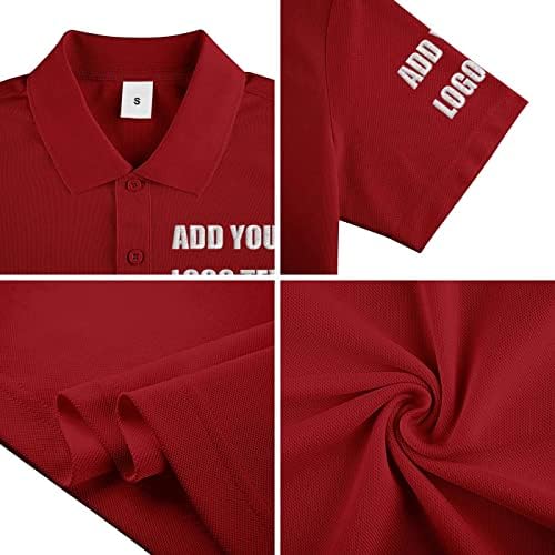 Camisas personalizadas para homens personalizados camisa polo bordados design de impressão seu próprio