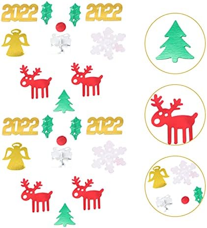 PretyZoom 25 Packs Confetes de mesa de Natal Feliz ano novo 2022 Confetti Confetti Glitter Table Confetti 2022