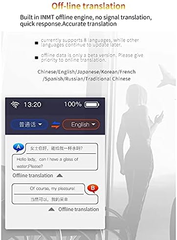 Dloett New 117 Hot Smart Translator Instant Instant Voice Photo Scanning Wi-Fi Suporte offline 2,4
