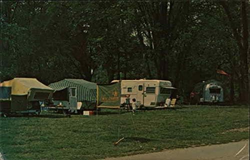 Riverside Camping, Beach Bend Park Bowling Green, Kentucky KY Original Vintage Post cartão