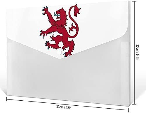 Bandeira do Lion Scotland Lion Impresso Pastas de Arquas em expansão Organizador de documentos de acordeão Decorativo