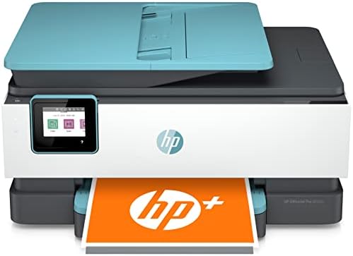 HP OfficeJet Pro 8028E All-in-One sem fio a jato de tinta, cópia impressa fax para uso em casa, 20 ppm, duplex