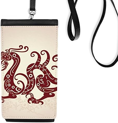 Bolsa de carteira de retrato de retrato de dragão chinês