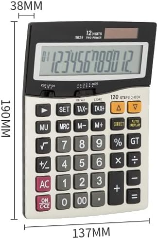 Calculadora MJWDP Programador universal 120 Cheques de imposto de verificação de 120 dígitos Bateria e energia