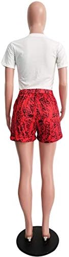 Roupas de shorts casuais de 2 peças femininos, camisetas com estampa de pele de cobra Tops Tops Tracksuits