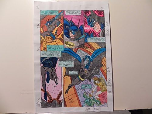 Batman Shadow of the Bat, Last Arkham Production Art assinou A. Roy com Coa Pg.2