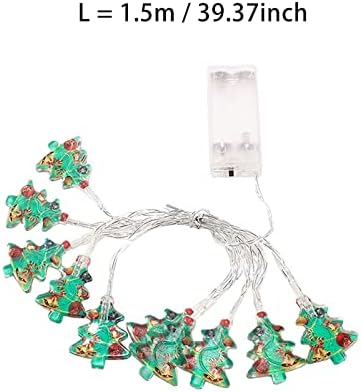 1set 150cm 10 LEDs Forma da árvore de Natal Luzes de cordas LED LUZES DE PARNIMANTES PARAPENAS LUZES