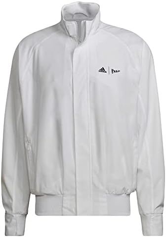 Jaqueta de tênis da Parley Parley de Londres da Adidas, branca, média