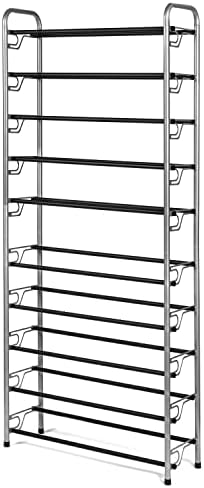 USTECH 10 TIER Ajustável e expansível Organizador de armazenamento de rack | Prateleira de armário