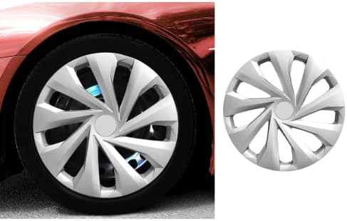 Snap 15 de polegada em caldeiras compatíveis com Peugeot - Conjunto de 4 tampas de aros para rodas de 15 polegadas
