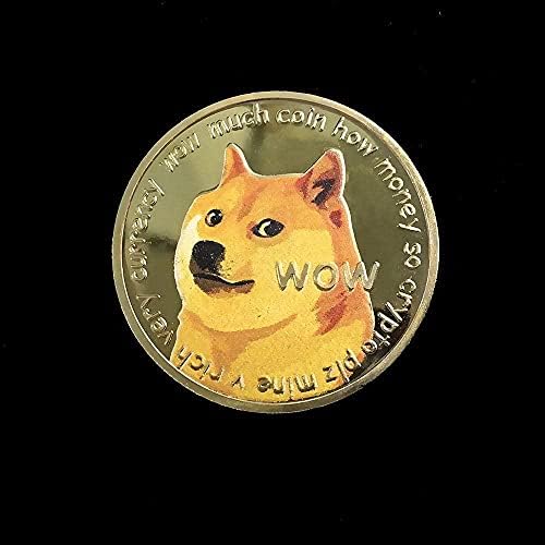 Coin de moedas de duas lados DogeCoin nova coleção de réplicas comemorativas de moeda comemorativa Cristão