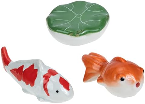 Toys CLISPEED KIDS 3PCS Fatuagens flutuantes de cerâmica porcecelana e lírios Aquarium peixe tanque de
