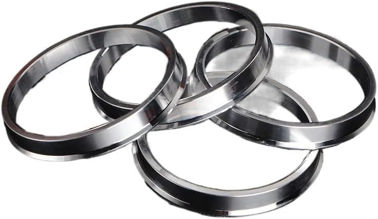 Anéis centrados no cubo Ekomis 4Pieces/Definir anéis de cubo de alumínio Ringos centrados no hub Ringe Bore 57.1-66.5、57.1-72.56、57.1-72.6、57.1-73.1、57.1-74.1mm