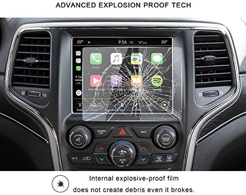 2014 2015 2017 2018 Grand Cherokee UConnect Touch Screen Display Screen Protector de tela de navegação,