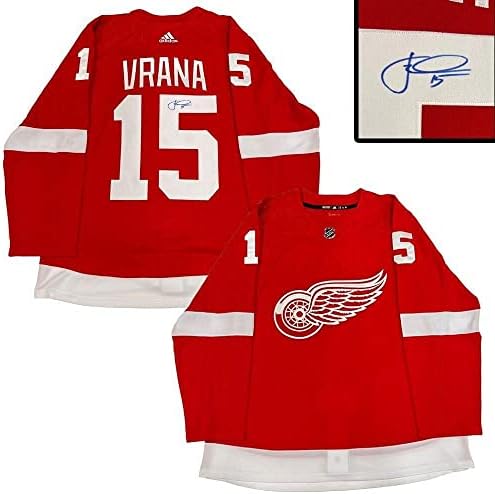 Jakub Vrana assinou Detroit Red Wings Red Adidas Pro Jersey - Jerseys autografadas da NHL