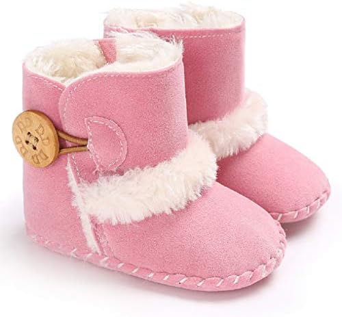 Jonbaem Baby Winter Botões Botões de neve Sapatos quentes
