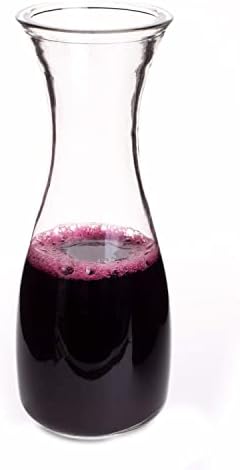 Garrafas de bebidas de malha de vidro de 34 oz - jarros de água, decantadores de vinho, bebidas mistas, mimosas,